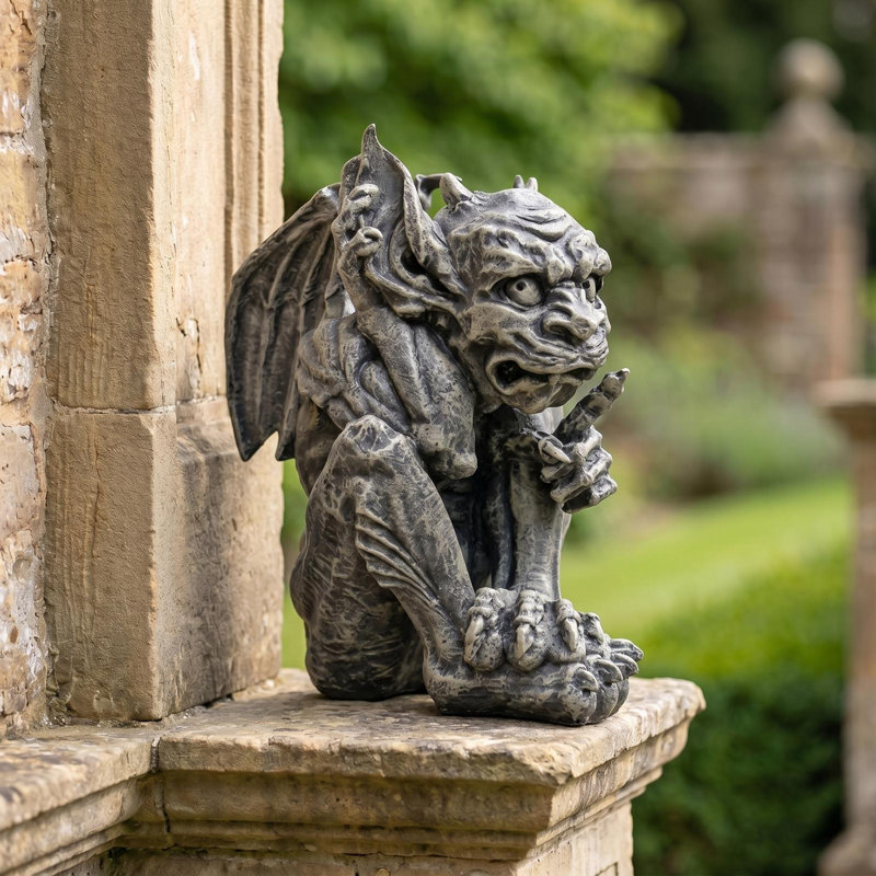 Design Toscano Whisper The Gothic Gargoyle Statue & Reviews | Wayfair